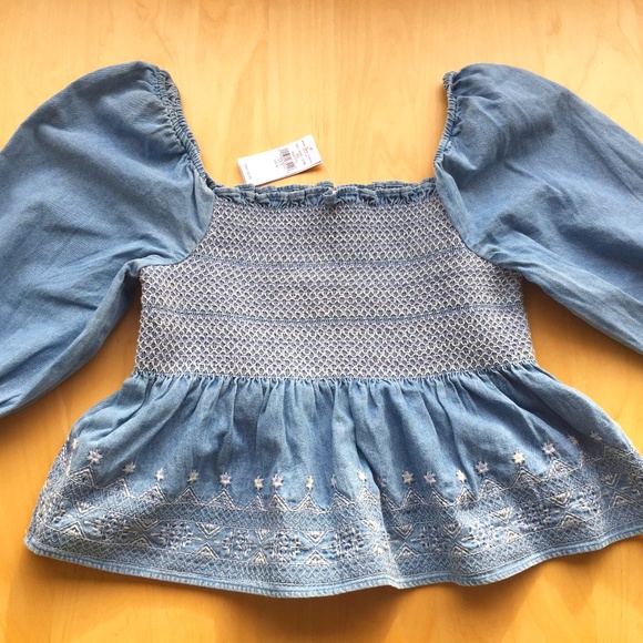 AMERICAN EAGLE | Brand New Denim blouse Size S (w/tag) - Picture 1 of 4